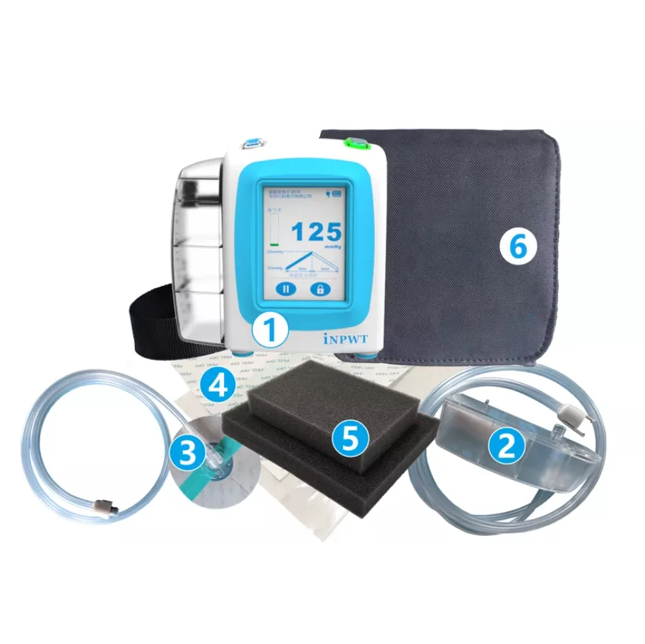 Portable NPWT Negative Pressure Wound Therapy Device Kit