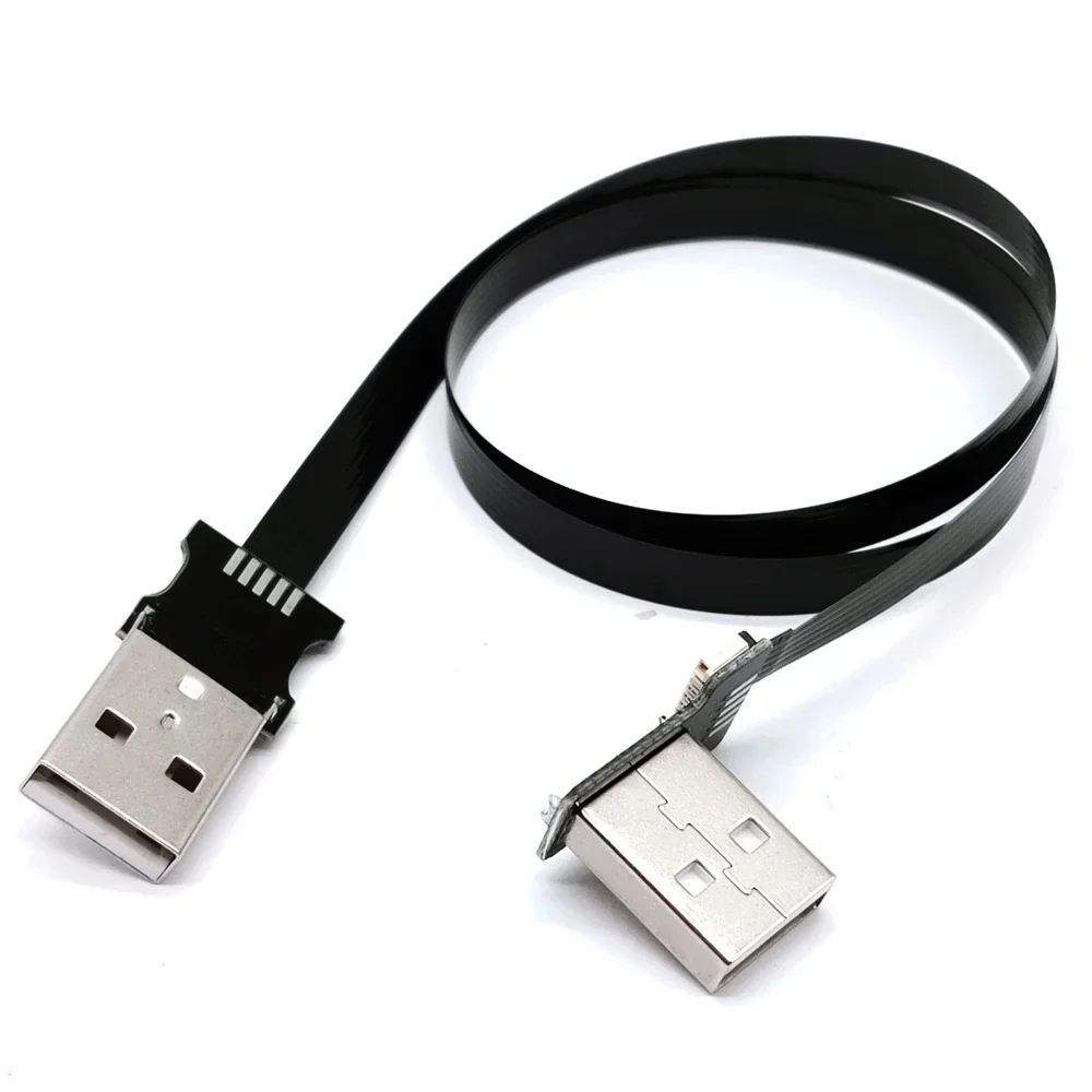 5CM-100cm USB Up Angle USB Type A Standard Male to male/Female FFC FPV Flat Thin Thin Flexible Cable FPC 10CM 20CM 30CM 40CM