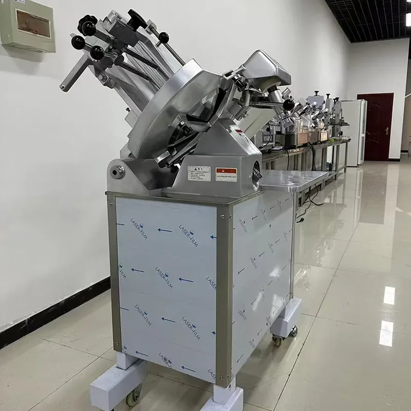 for Kitchen Vertical Frozen Beef Slicer Commercial Automatic Frozen Meat Slicer