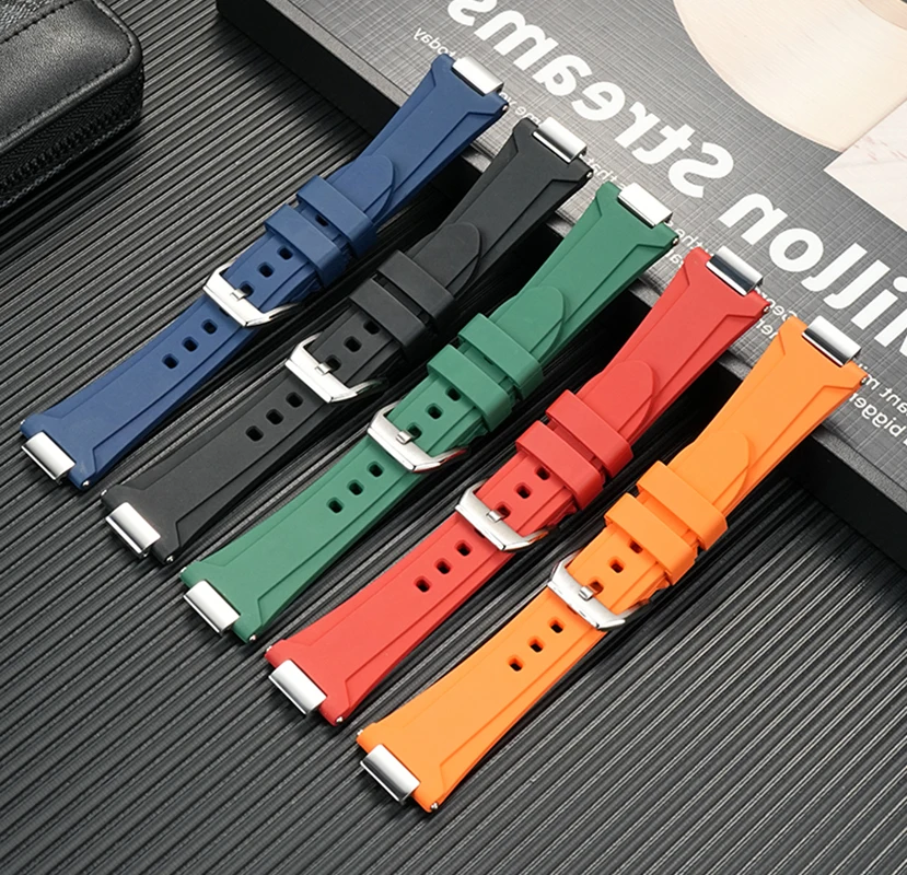 For IWC watch new engineer series IW328903 IW328901 series fluororubber watch strap men's wristband DIY waterproof  bracelet