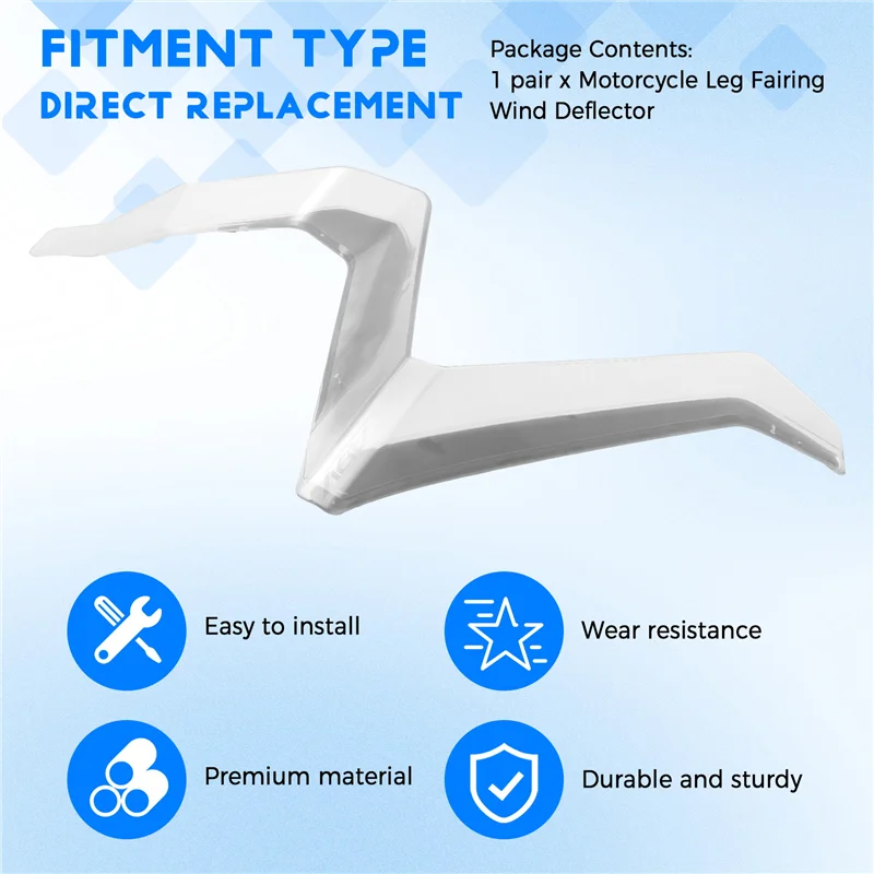

Motorcycle Air Deflectors For Honda X-ADV 750 XADV 750 2021-2024 Leg Fairing Wind Deflector Side Windshield