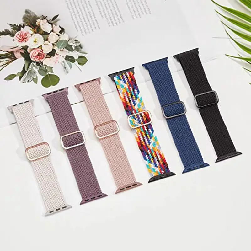 Nylon Strap for Apple Watch band 10 46mm 42mm Ultra 49mm 9 8 7 6 5 SE 45mm 41mm 44mm 40mm Sport Bracelet iWatch Series Watchband