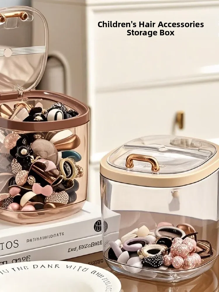 

Large Capaci Children's Hair Accories Storage Box Little Girl Hair Ties Elastic Ba Jewelry Box Hair Clips Card Holder