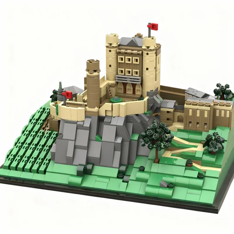 

1353pcs MOC Rheinstein Castle Architecture Model Building Blocks Construction Toy Christmas Gifts DIY Creative Idea Education