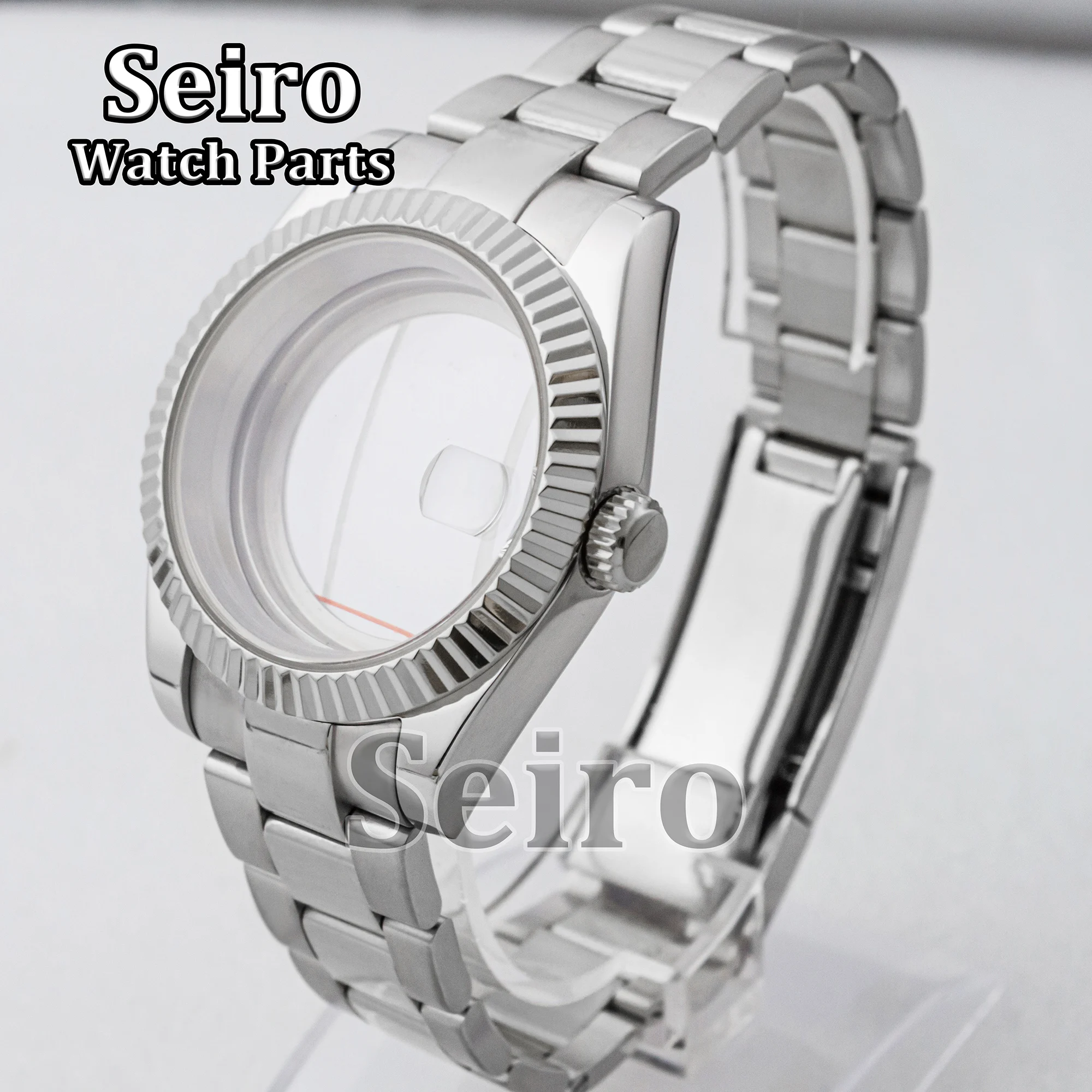 

Tooth Watch Case 36MM/39MM Sapphire Glass Stainless Steel Strap 10bar Modification Parts for Datejust NH35 NH36 Movement