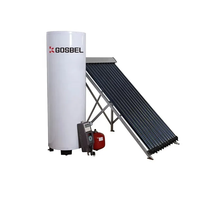 

[Hot Sale] 300L Vacuum Heat Pipe Tube Solar Collector Competitive Price Split Pressurized Solar Water Heater System Thermodynami