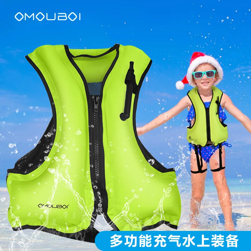 Cross border direct supply inflatable children's adult life jackets, buoyancy vests, surfing, drifting, swimming aids