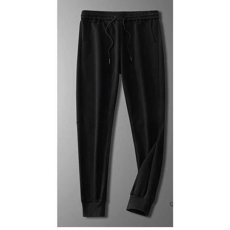 

Новые хлопковые повседневные мужские элитные спортивные спортивные штаны с ремешками на щиколотке и модные брюки.