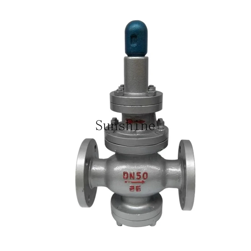 Y43H صمام تخفيض ضغط البخار 304 الفولاذ المقاوم للصدأ/الصلب المصبوب الطيار تعمل المكبس منظم DN50 100 150 #4