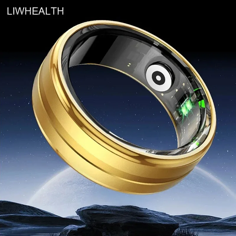 

ГОРЯЧИЙ 2025 Смарт-кольцо для мужчин и женщин, пульсометр, здоровье, фитнес, спортивное кольцо, монитор сна для Xiaomi Huawei Iphone 16, стальное кольцо на палец
