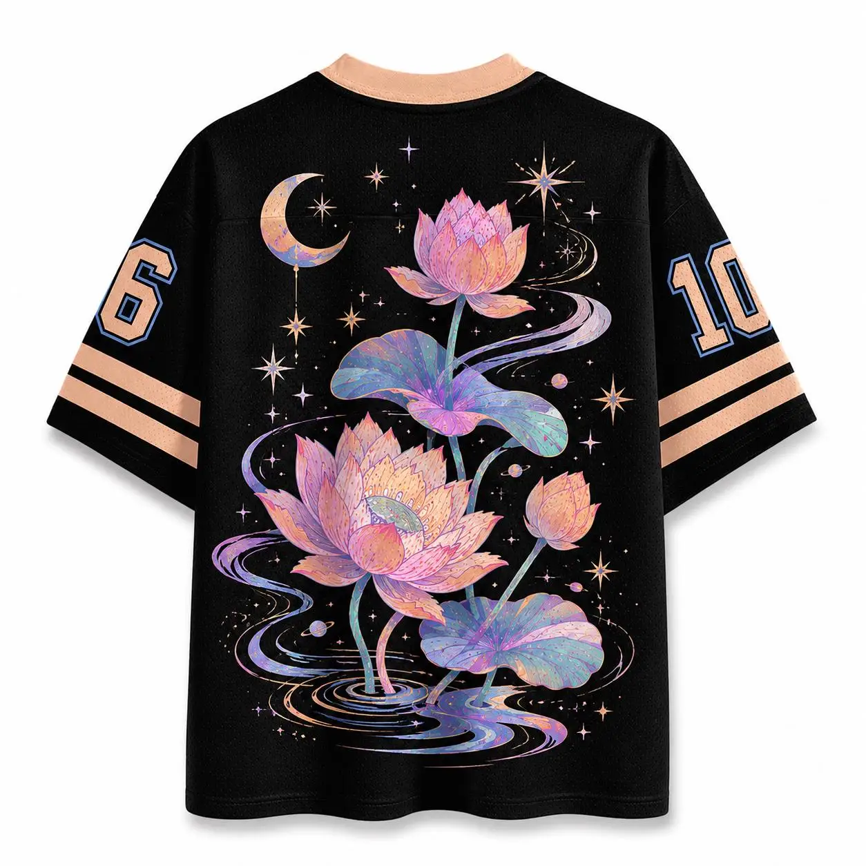 Sommermode, neuer Stil, trendiges, schönes Lotusblüten-Design, 3D-Druck, Outdoor-Freizeit, Fitness-Stil, V-Ausschnitt, T-Shirt, groß – Detail 7