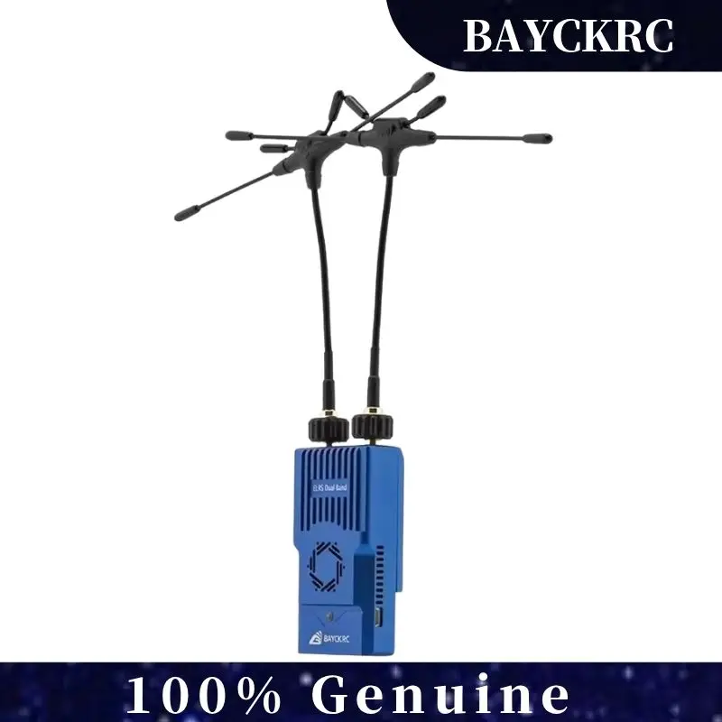

BAYCK Nano двухдиапазонный модуль TX 915 МГц/2,4 ГГц ELRS 1 Вт RF модули двойная/одинарная антенна встроенный охлаждающий вентилятор для RC FPV Drone
