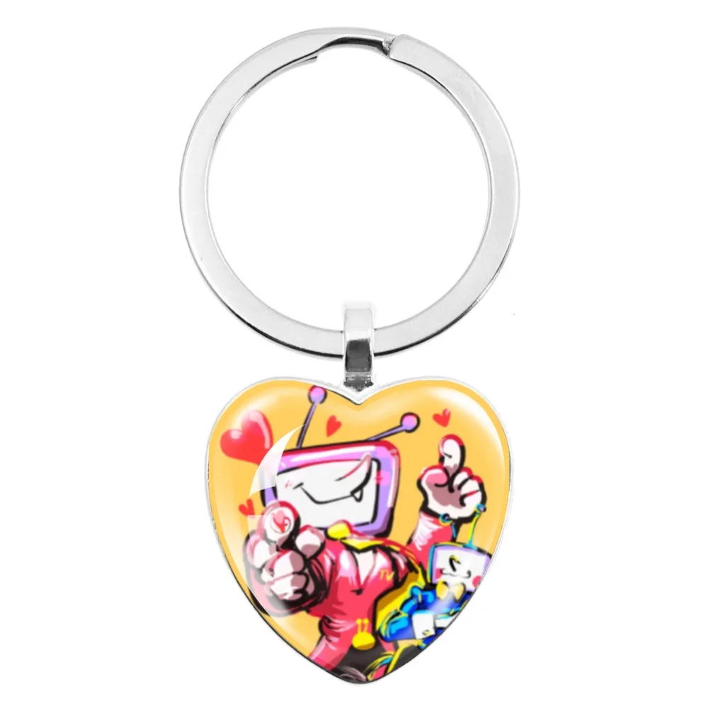 Deltarune jogo fantasma tenna,ris, spamton, resei, susie, noelle vidro personagem de jogo dos desenhos animados pingente chaveiro charme jóias presente