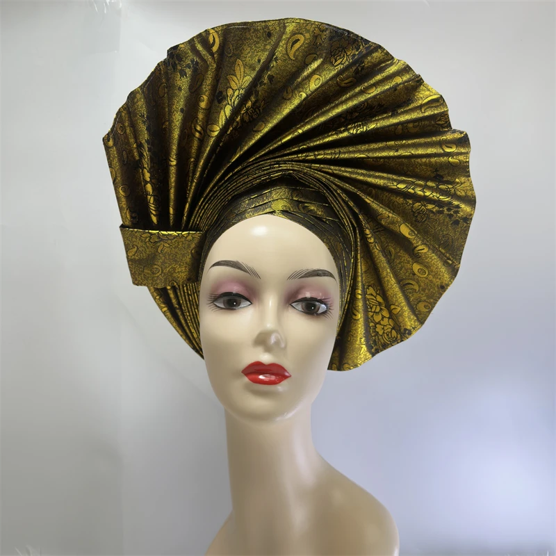 

Африканские готовые головные уборы автогеле для женщин: нигерийские свадебные гели, женские платки, тюрбаны, праздничные головные уборы