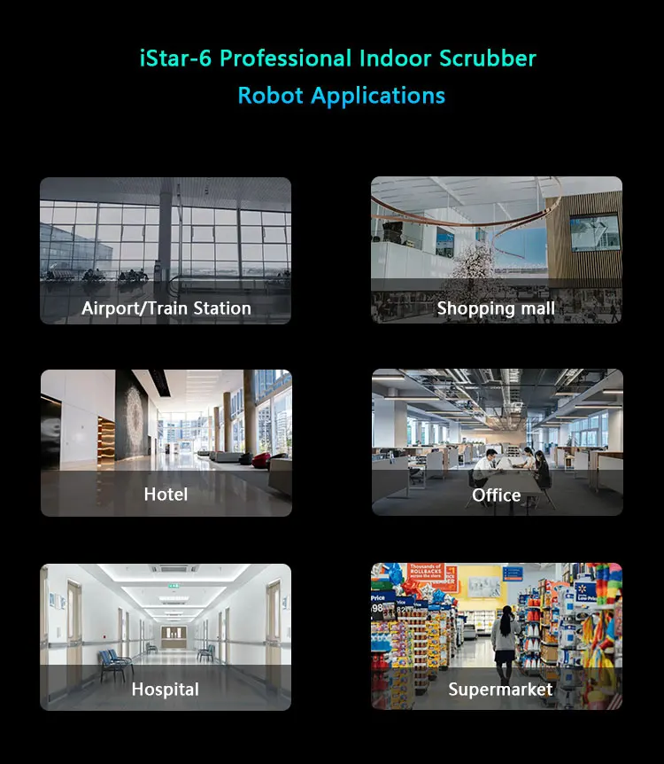 Multi-Surface Commercial Cleaner for Office Hotel All-in-One Cleaning Robot | Automatic Dusting & Floor Sweeping