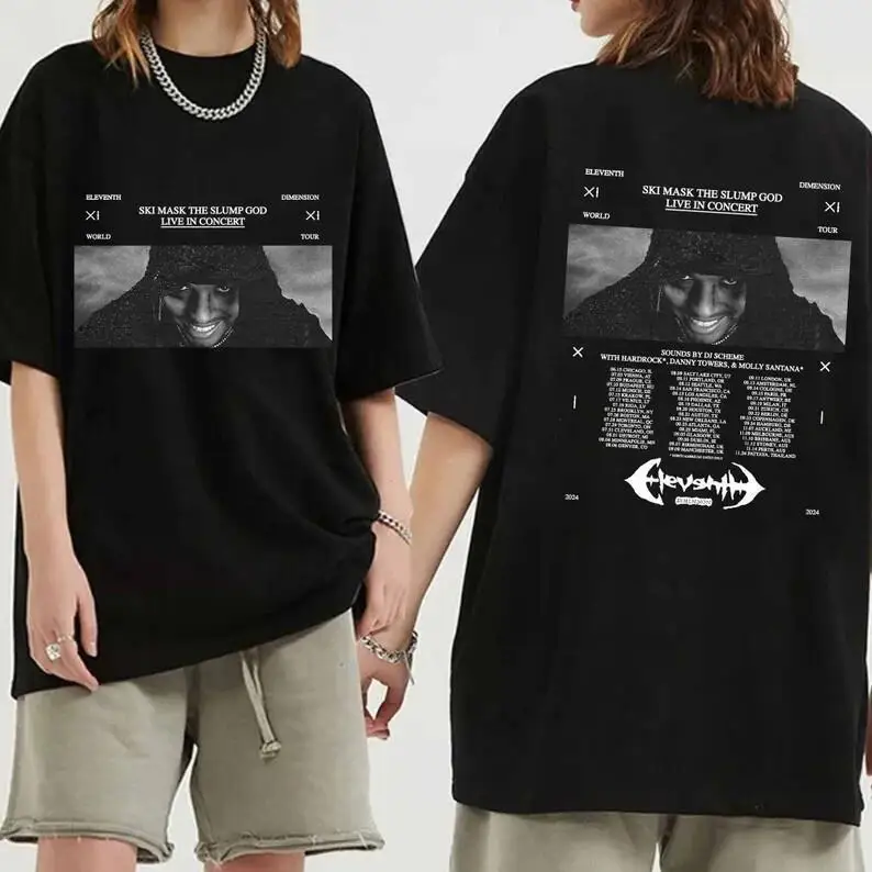 Ski Mask The Slump God - 11th Dimension Tour 2024 T-Shirt