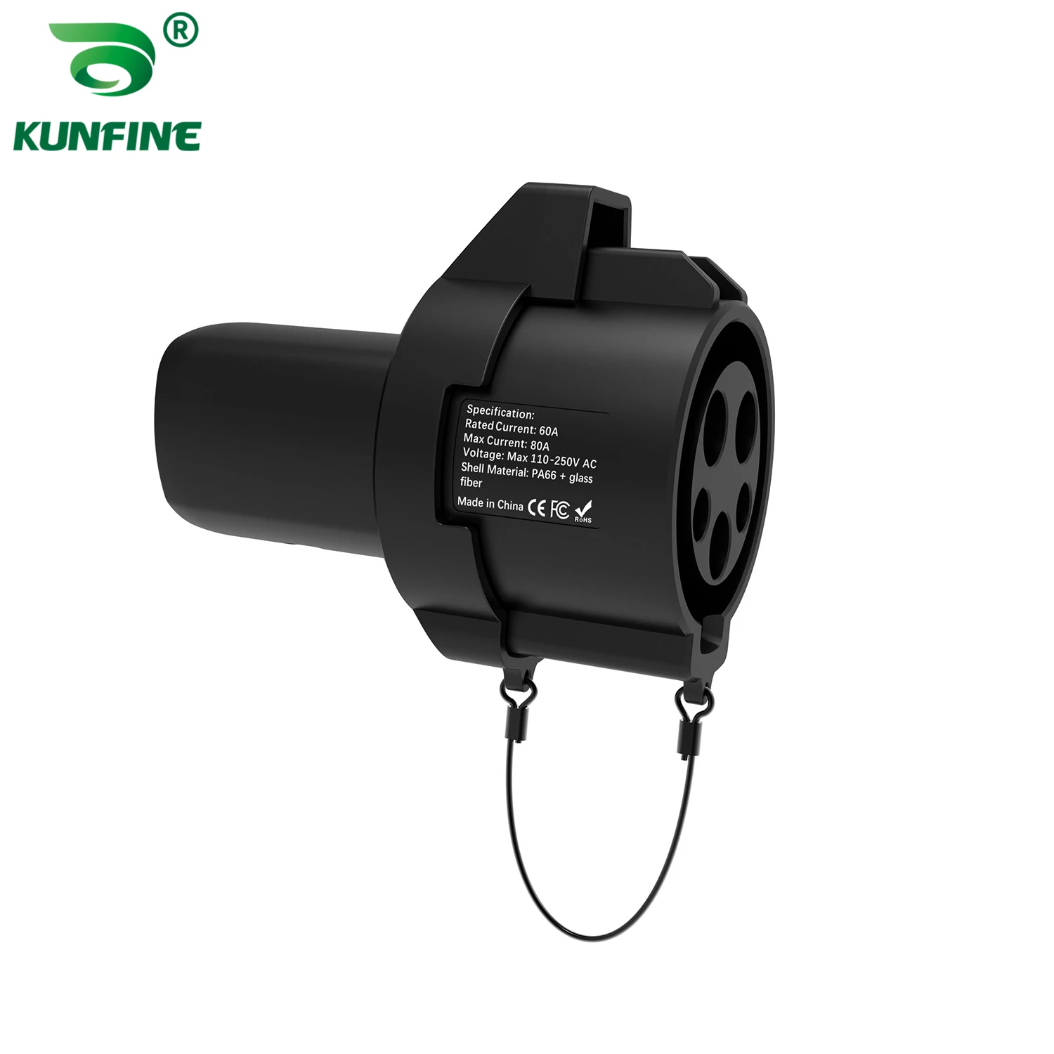 

EV Charger Adapter 80A J1772 to Tesla for Electric Vehicle Electric Car Charging Gun Connector EVSE Conversion Socket