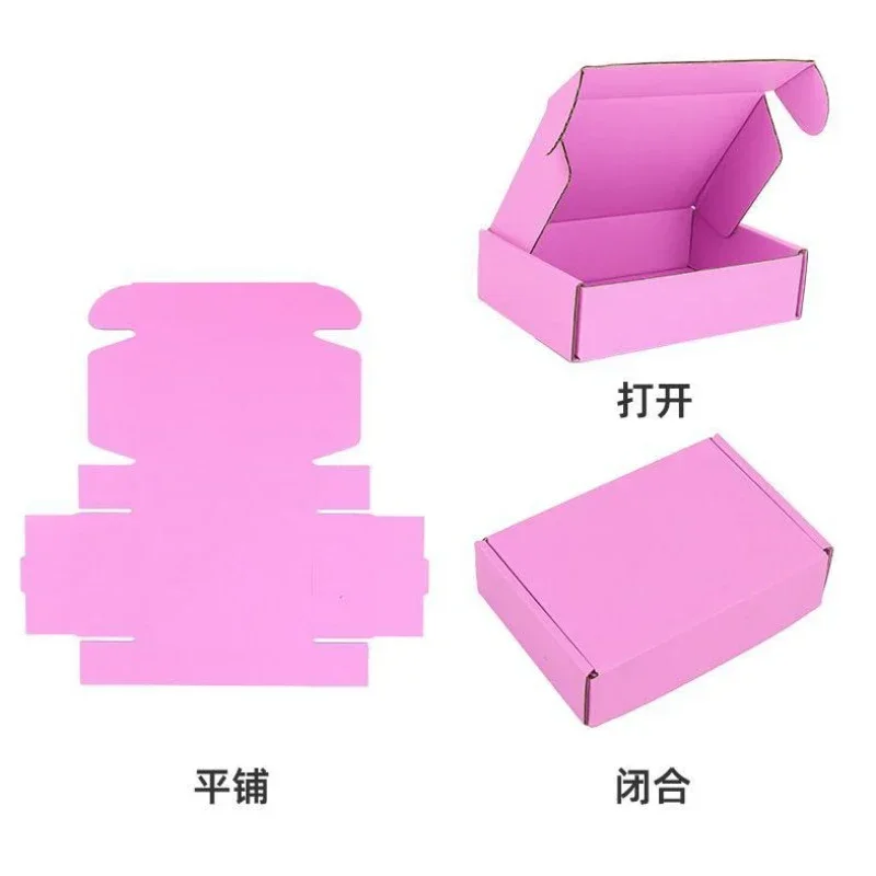 10pcs Airplane Box Colour Fold Extremely Hard Strong Corrugated Paper Packing Boxes Express Toys Ornaments Mail Packaging Carton