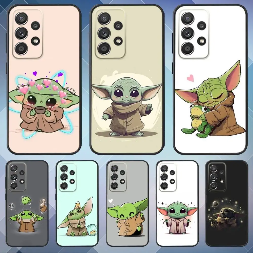 

Baby Y-Yoda Phone Case For Samsung S25,S24,S21,S22,S23,S30,Ultra,S20,Plus,Fe,Lite,Note,10,9,5G Black Cover