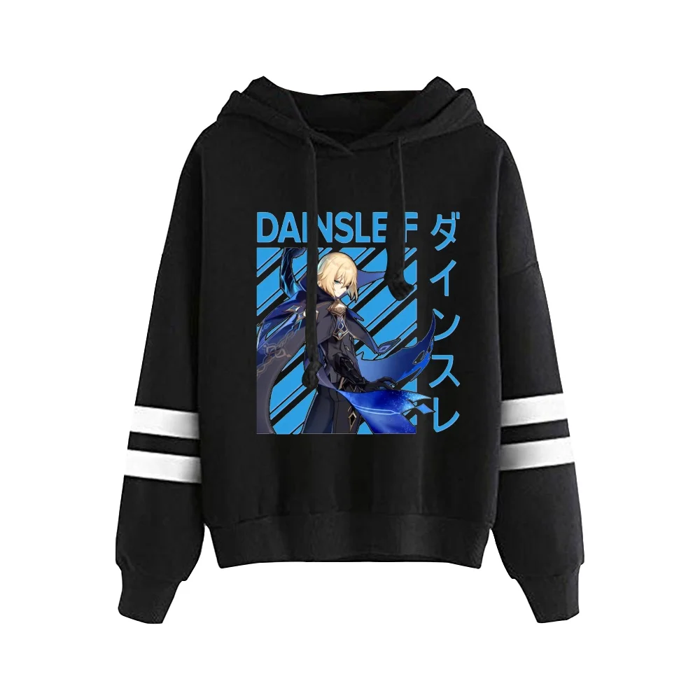 

2026 Genshin Impact Game Hoodie Unisex Pocketless Sleeve Sweatshirt Women Men's Outwear Harajuku Streetwear Character Pattern