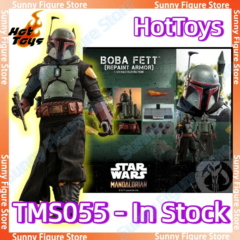

In Stock Hottoys Hot Toys HT TMS055 Boba Fett Repaint Armor 1/6 Anime Action Figure Toys Gift Model Collectible Hobby PVC