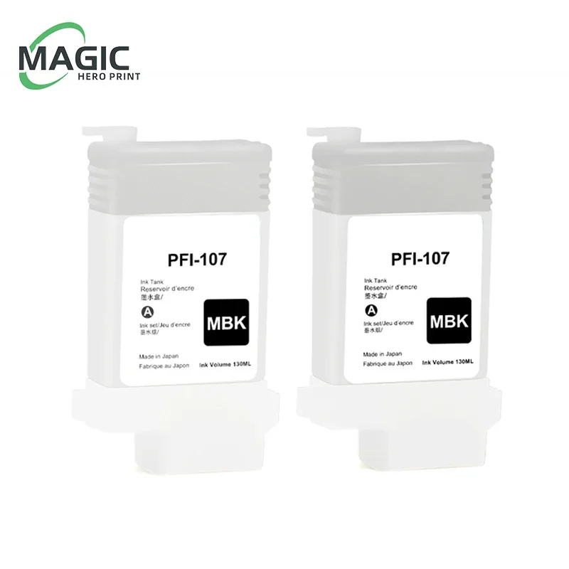 PFI-107 PFI107 Refillable Ink Cartridge With Permanent Chips For Canon iPF670 iPF680 iPF685 iPF770 iPF780 iPF785 130ML 6Colors