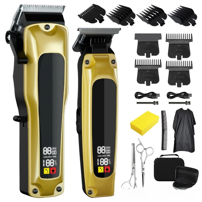 professional-hair-clipper-kit-trimmer-type-c-6500rpm-10w-led-display-ceramic-steel-blade-cordless-barber-grooming-set-for-men