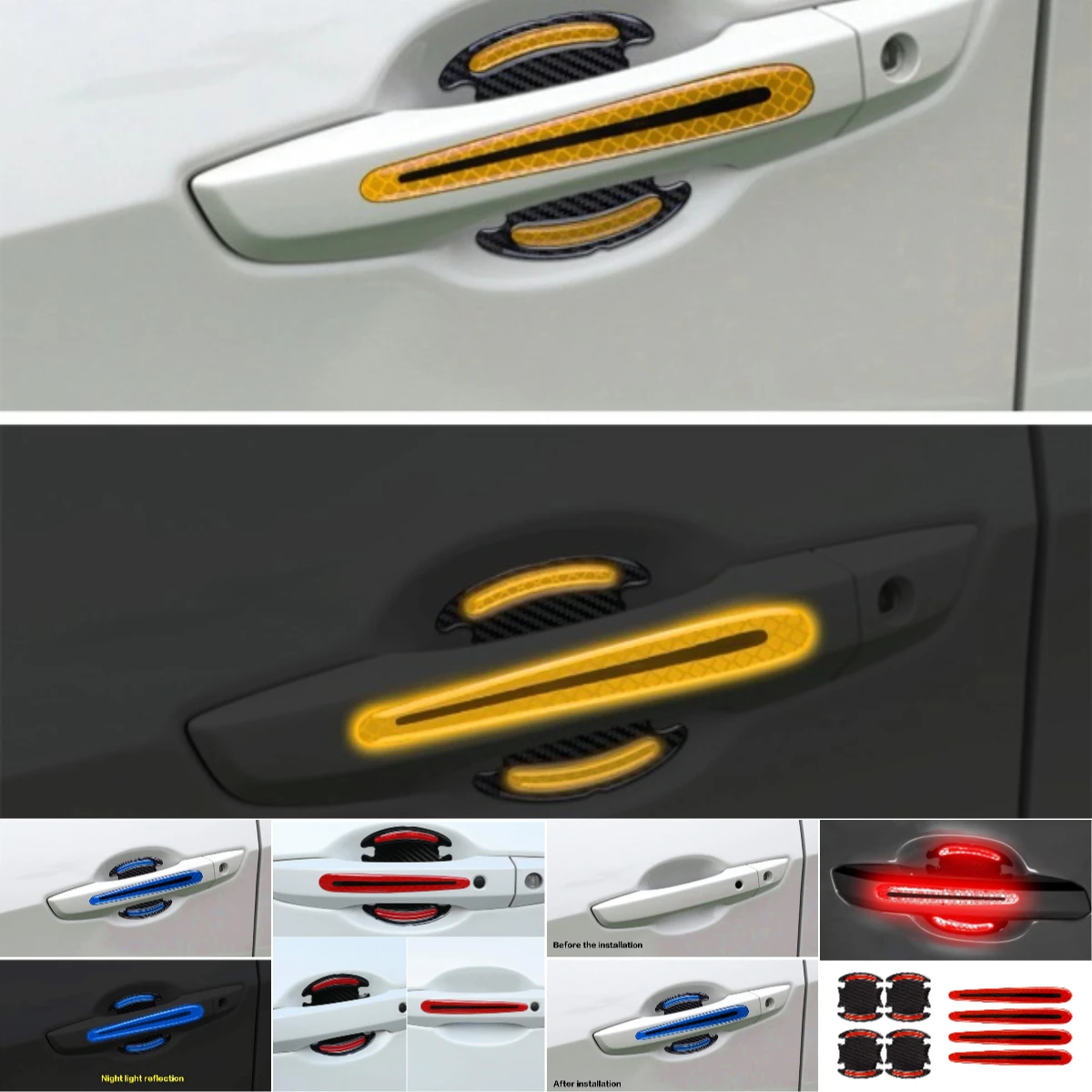 

Accessories Stickers Door Handle Car For Suzuki Swift Vitara Baleno S-Presso Dzire Ertiga Jimny Ciaz Alto Wagon R