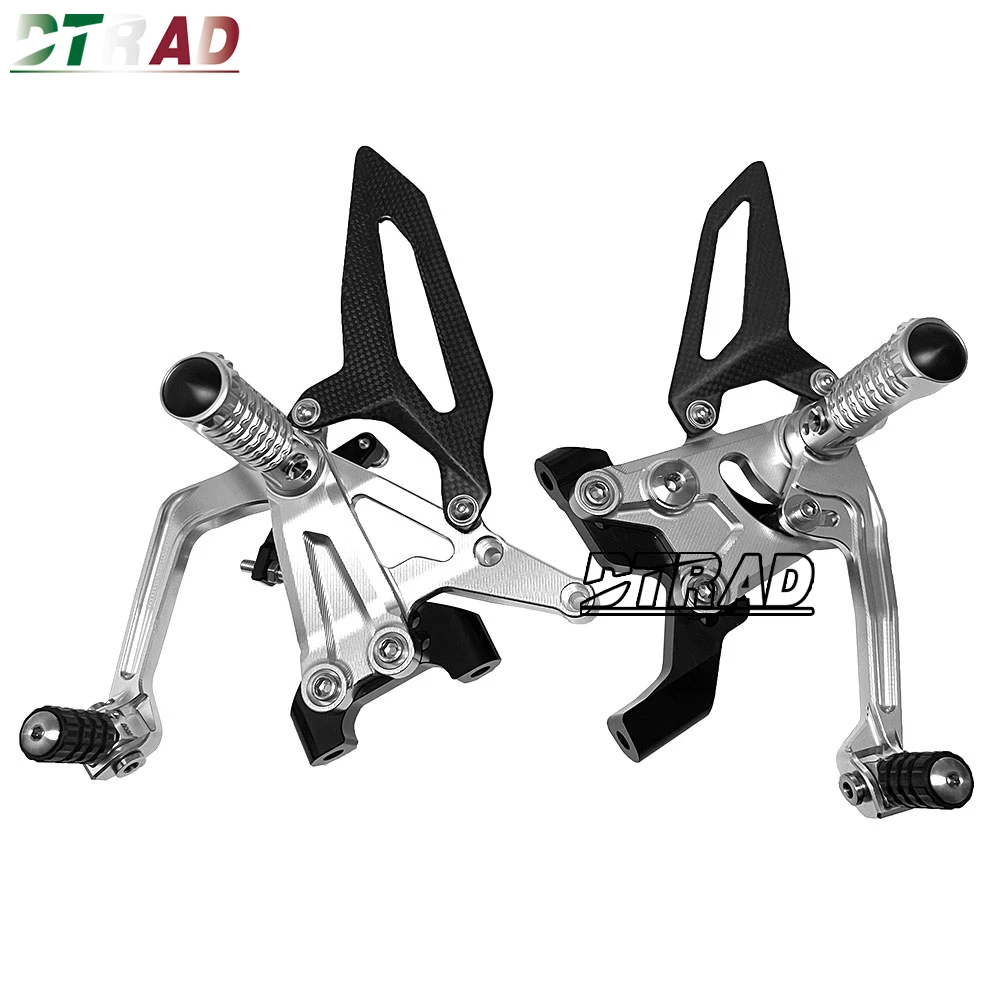 4 Holes Adjustable Rearsets For DUCATI Panigale V2 1199 1299 899 959 Motorcycle Accessories Footrests Foot Rest Pegs Pedals Kits