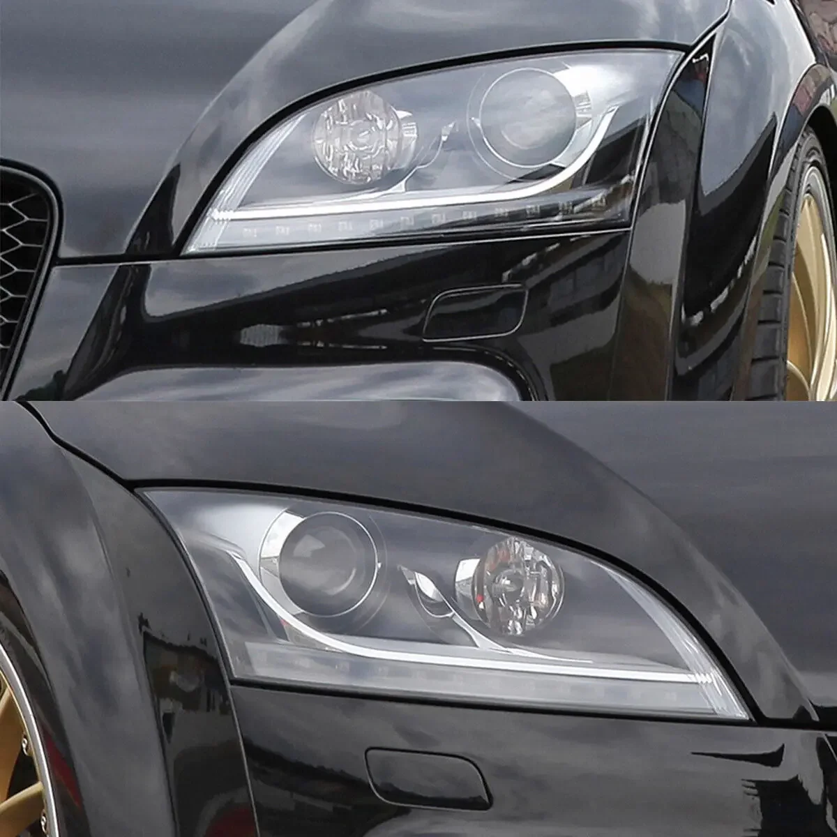 غطاء عدسة مصباح أمامي MagicKit لأودي TT-، بديل مباشر ، شفاف ، إكسسوارات سيارة