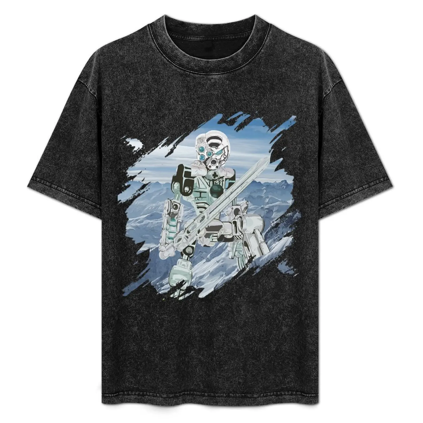 

Kopaka Toa of Ice T-Shirt Work Duty Casual T-Shirt