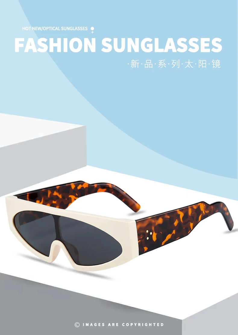 Grenzüberschreitende neue einteilige Sonnenbrille, europäische und amerikanische personalisierte einteilige Brille mit großem Rahmen, trendiger Street-Style M475 – Detail 4
