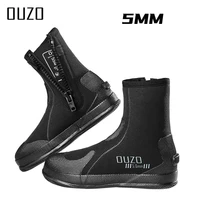 Botas de buceo de neopreno de 5mm suela antideslizante deportes al aire libre deportes acuáticos buceo snorkel surf natación botas de canotaje