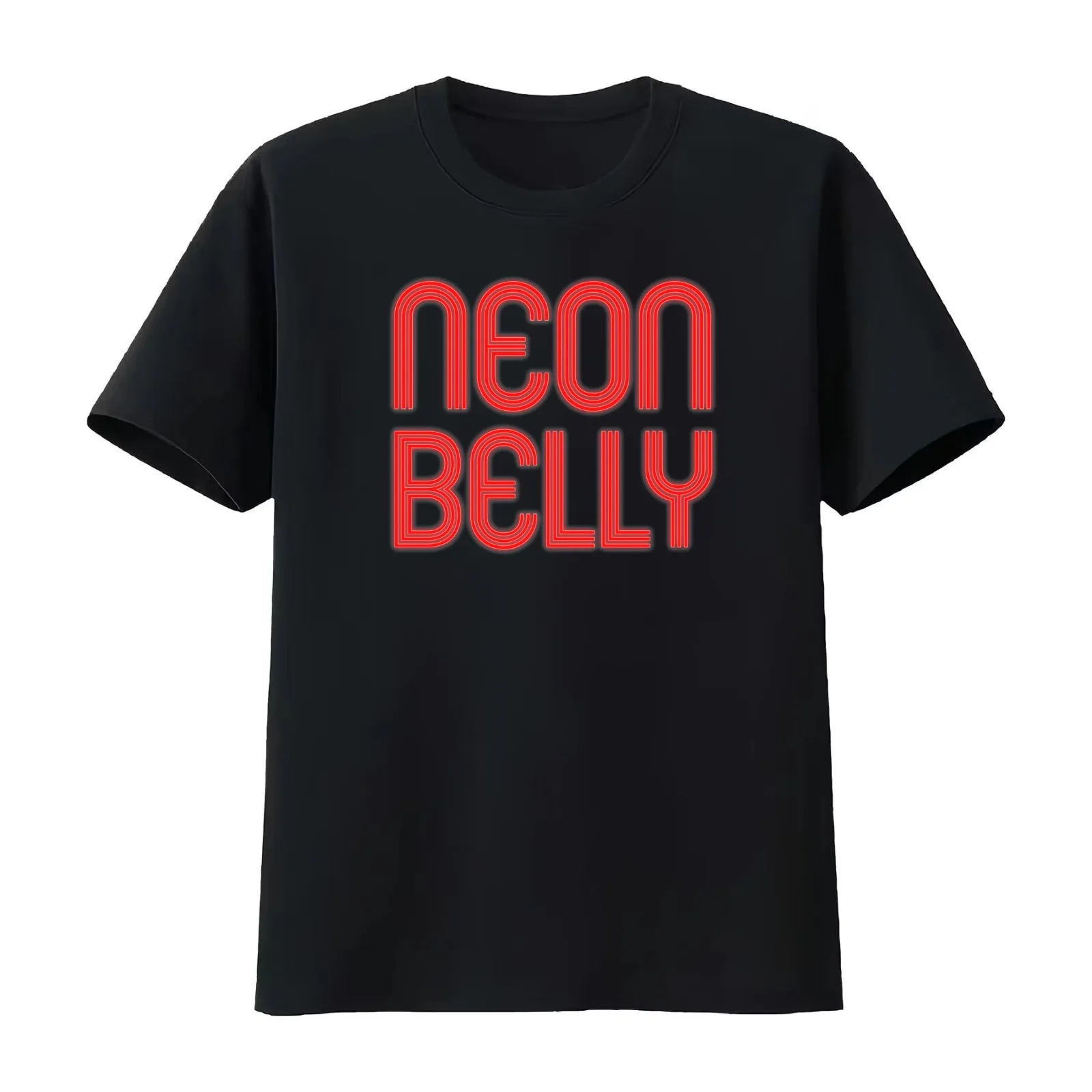 Neon Belly Red Styled Jiu Jitsu Shirt T-Shirt Summer Casual Cotton Tee Oversized Streetwear Tops Vintage Graphic Print