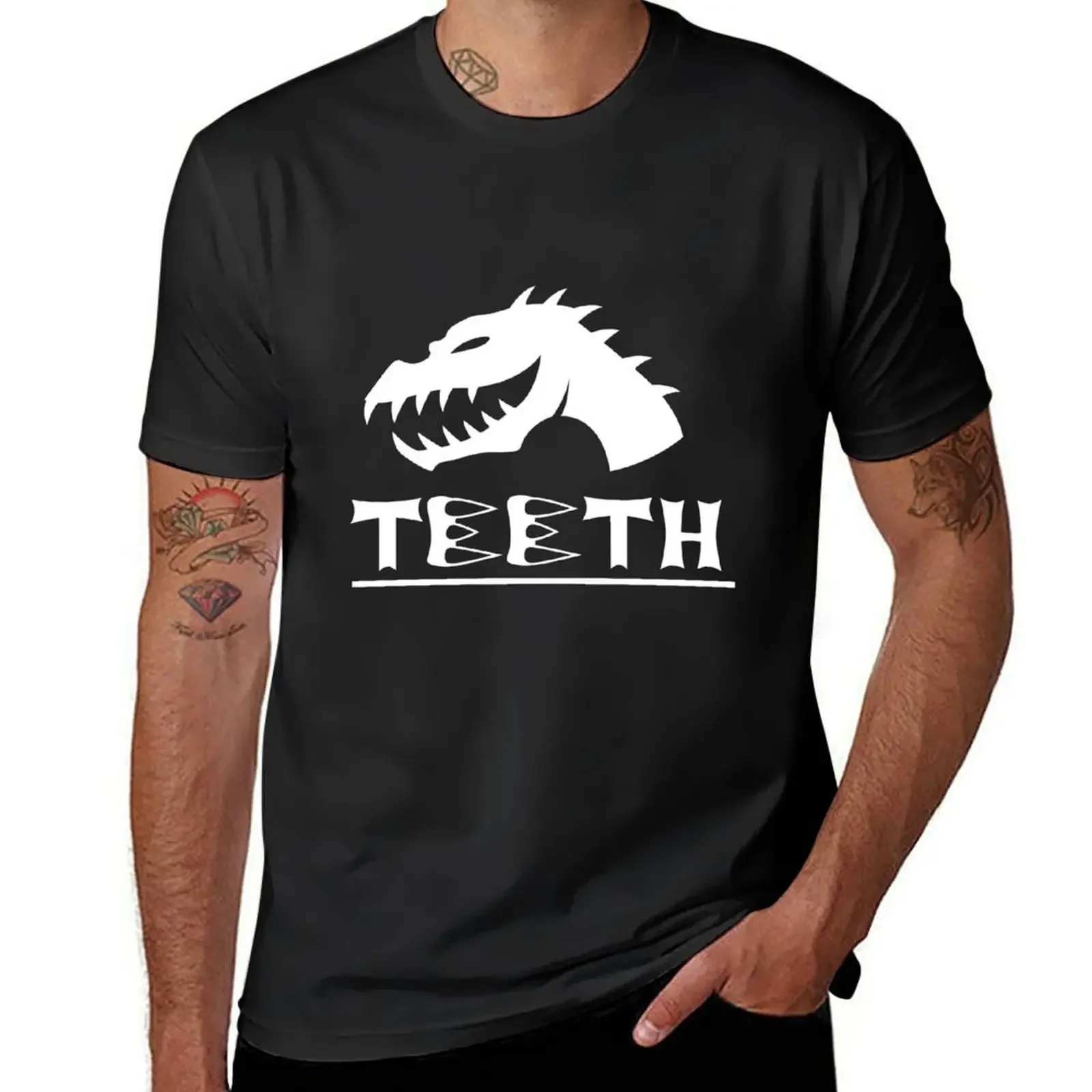 

TEETH Merch T-Shirt graphic t shirts vintage anime shirt customizeds cotton graphic tees tshirts for men