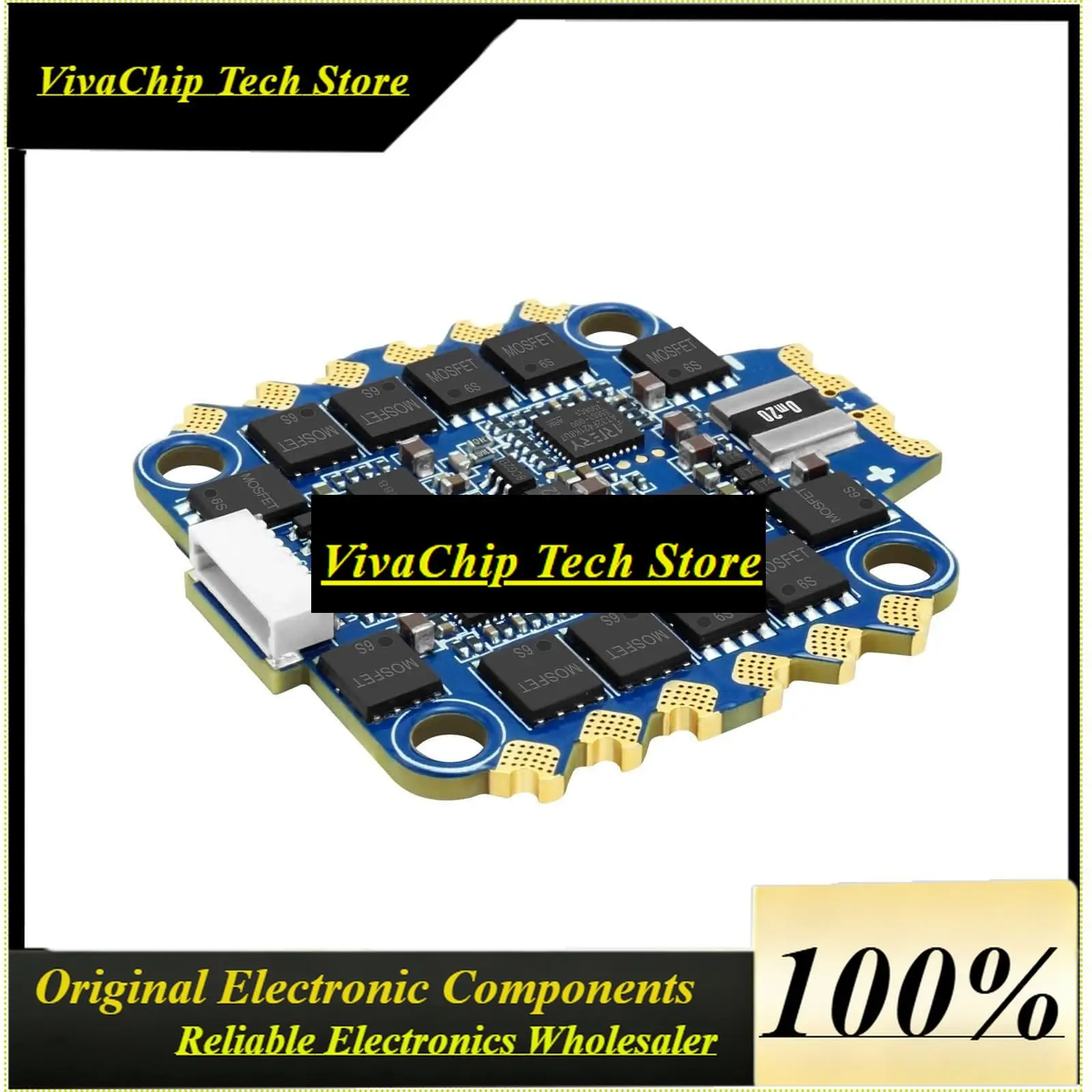 VivaBlueson A2 6S|8S 65A 70A 128KHz 4-in-1 AM32 BLHeli_32 ESC 30.5*30.5mm 4mm/M3 For FPV Car Racing And Speed Flying