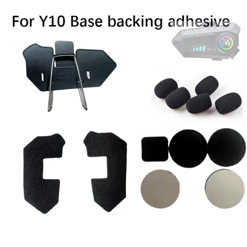 For Y10 Motorcycle Helmet Headset Base backing adhesive and microphone sponge