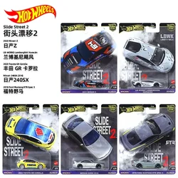 Hot Wheels-coche Premium Culture Slide Street 2 para niño, juguete Original, fundido a presión, Nissan 240SX, Ford Mustang RTR, Toyota Lamborghini, 1/64