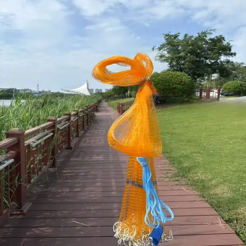Heavy weight sinker fishing net - Golden fishing net - Hand thrown net - Outdoor fishing and shrimp catching tools - Handmade/sturdy and durable - Easy to learn - Christmas/Father's Day/Easter gifts