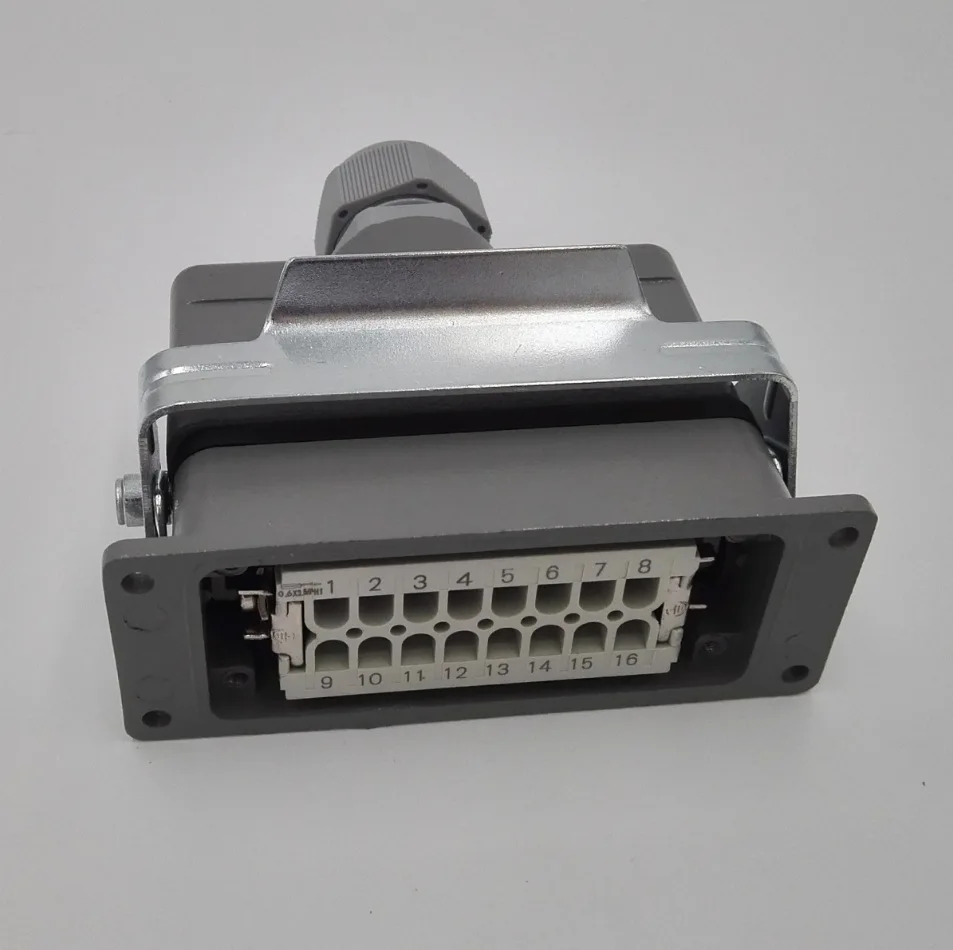 Manufacturer direct sales heavy-duty connector 16 core rectangular industrial waterproof aviation plug hot runner mold connector