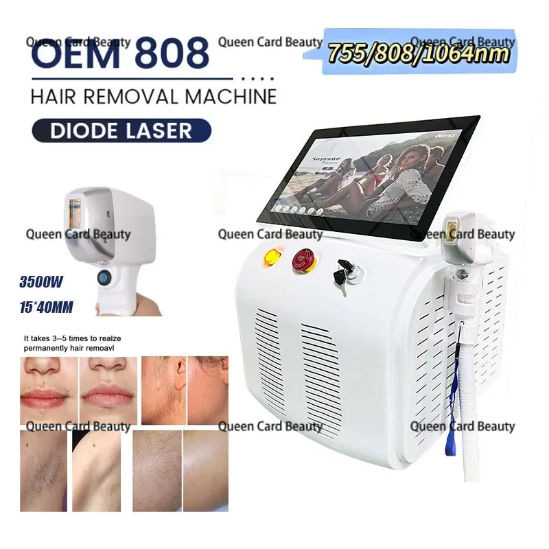 

2024 Portable 808 3wave Diode Laser Permanent Hair Remove Fast Depilation Painfree Follicle Penetration Skin Rejuvenation Device