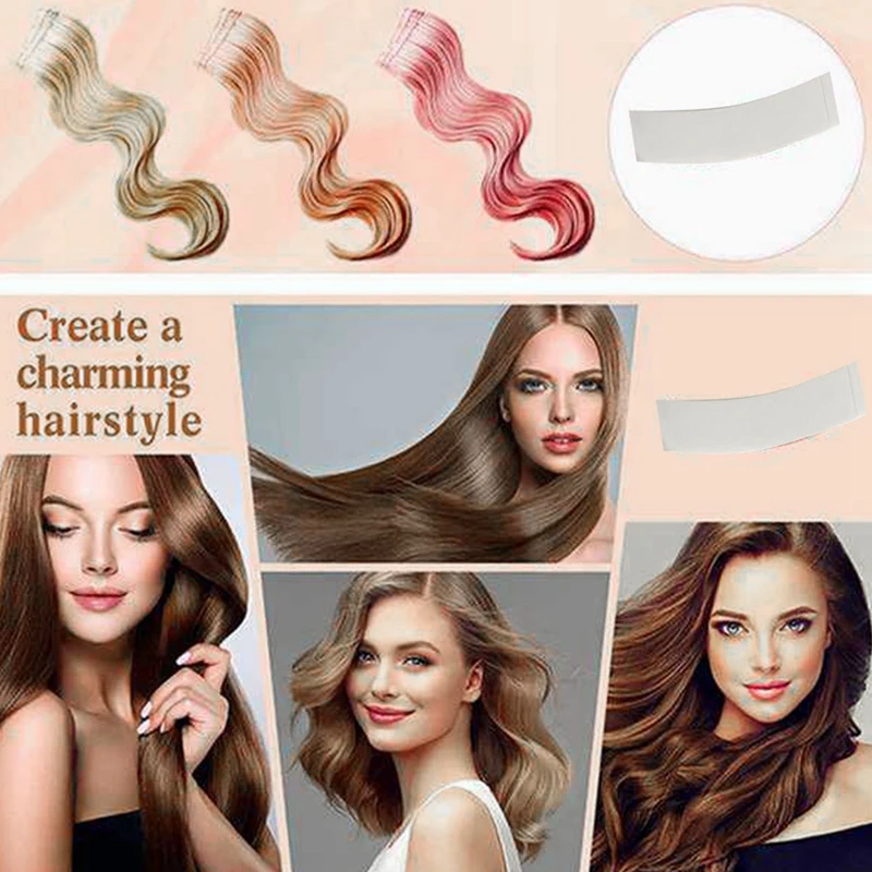 شعر مستعار بشريط مزدوج الجوانب، نظام لاصق قوي، شرائط تمديد مقاومة للماء للشعر المستعار/الدانتيل #5