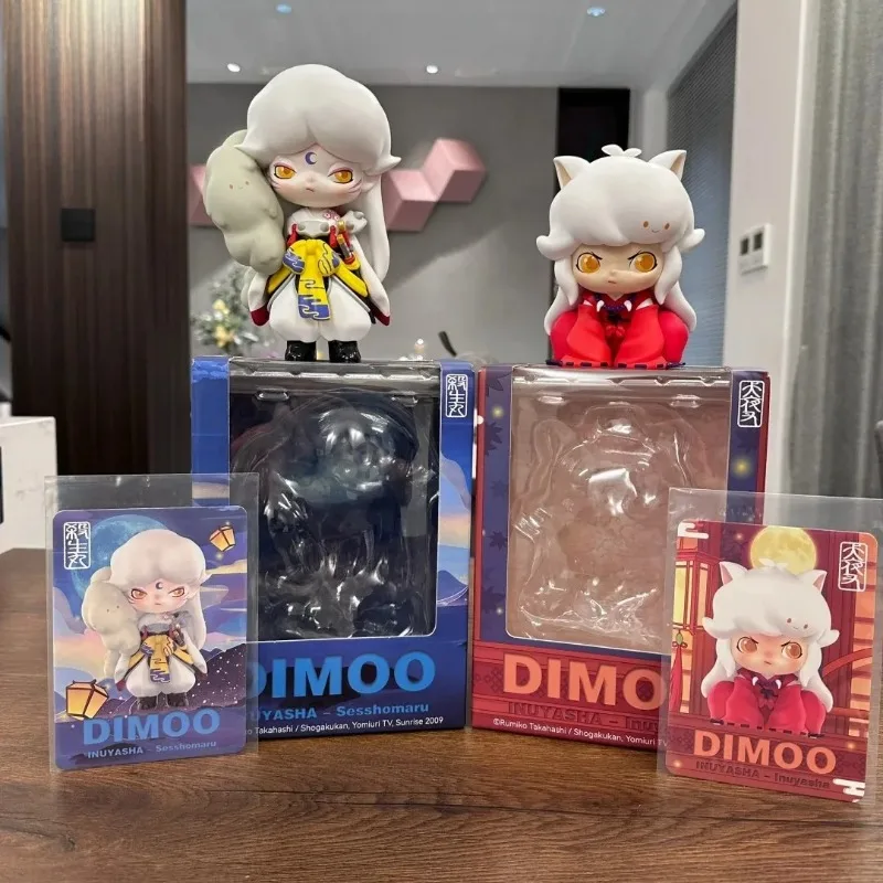 

POPMART DIMOO WORLD × Honor of Kings, ограниченная серия на 10-летие и фигурка Inuyasha Sesshoumaru, трендовая игрушка, подарки