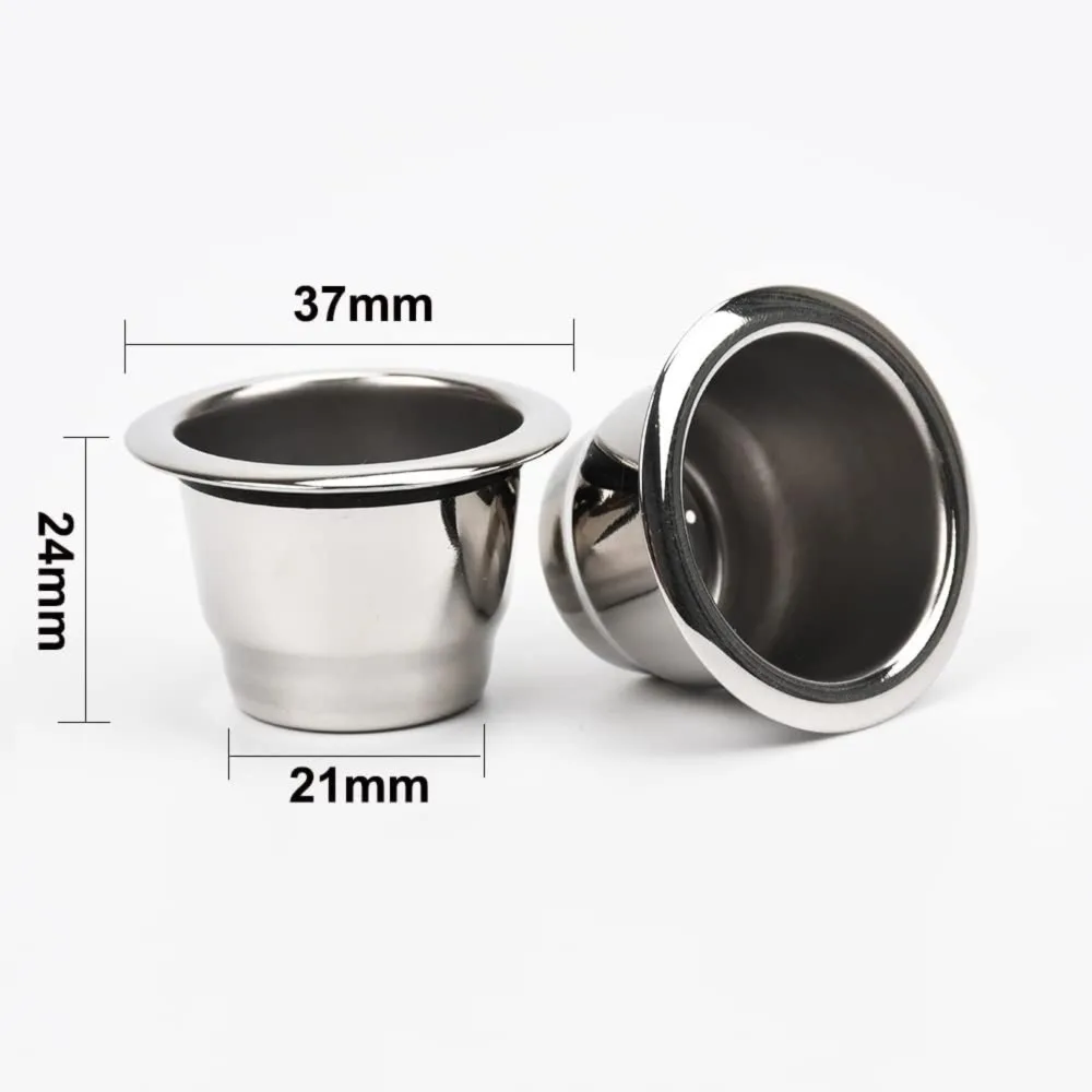 Refillable Nespresso Coffee Capsulas Stainless Steel Nespress Coffee Capsule Reusable Italian Coffee Filters Cup