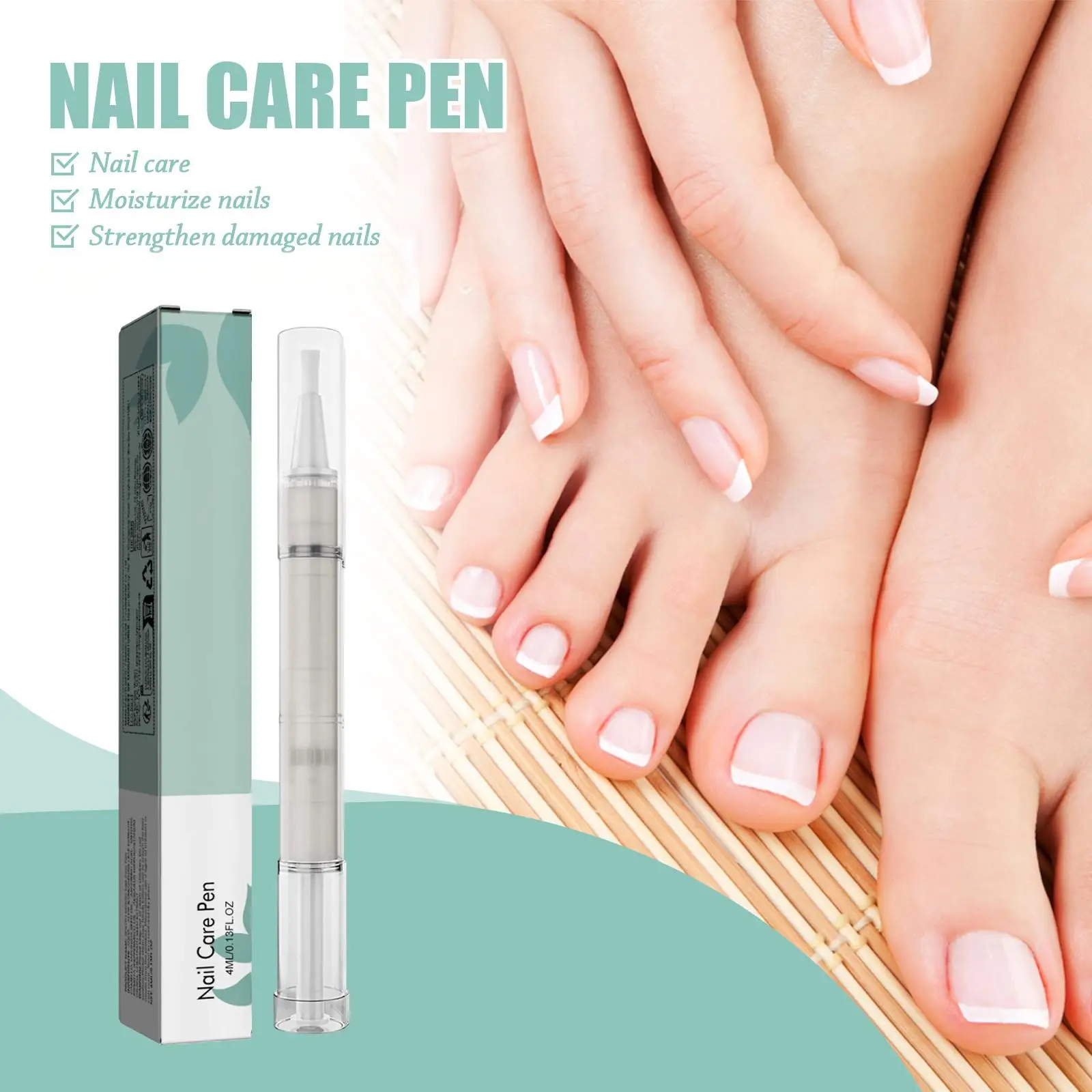 Nail Care Pen Fingernails Toenail Tea Tree Oil for Nails Cuticle Repair Nail Treatment Nail Nutrition Vitamin E Aloe Nail Pen