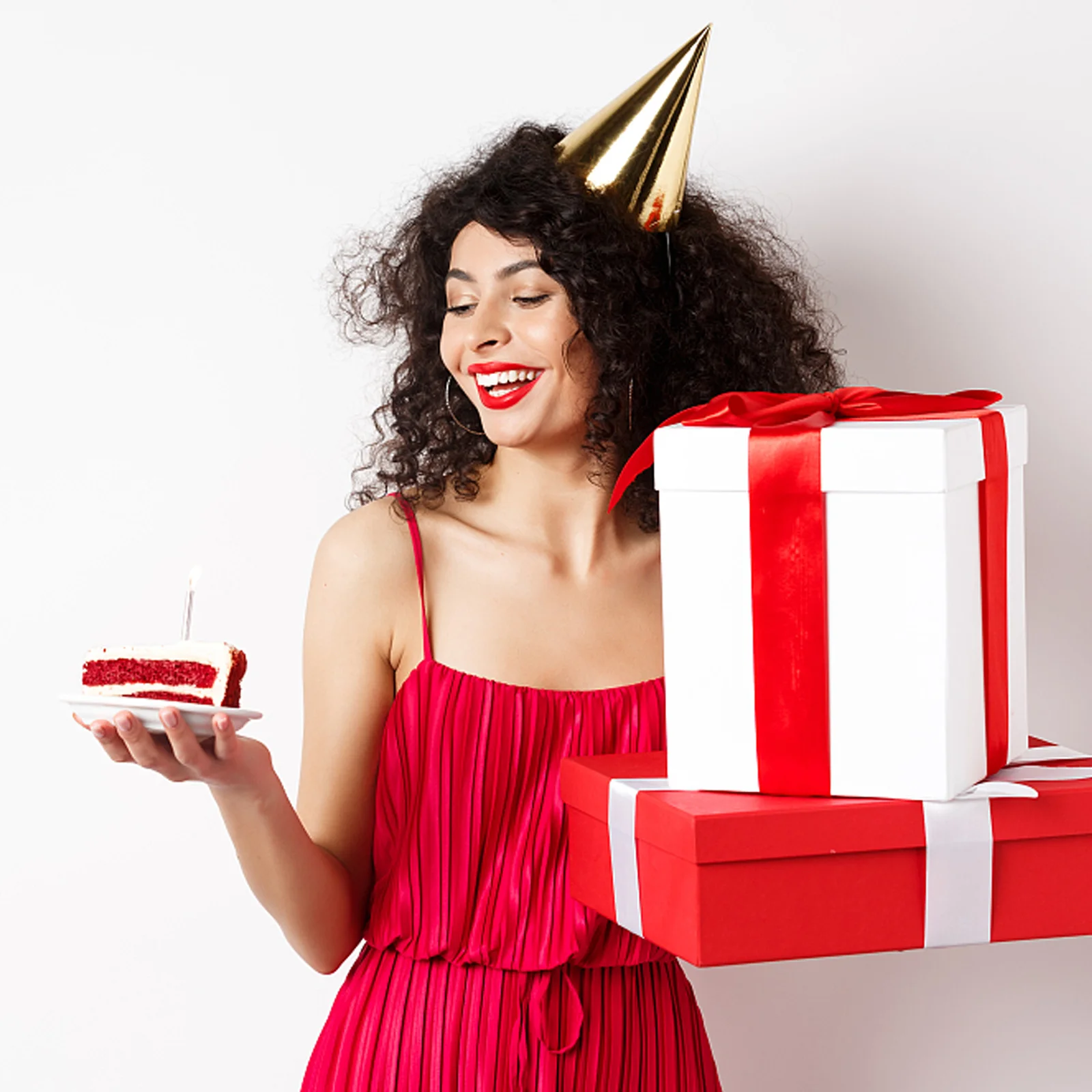 

8pcs Birthday Gold Theme Birthday Caps Party Cone Hats For Adults Celebration Decorations Party Supplies Favor