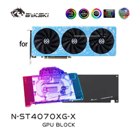 Bykski N-ST4070XG-X Water Block for ZOTAC GeForce RTX 4070 X-GAMING / Twin Edge 12G GPU Card / Copper Cooler RGB Radiator
