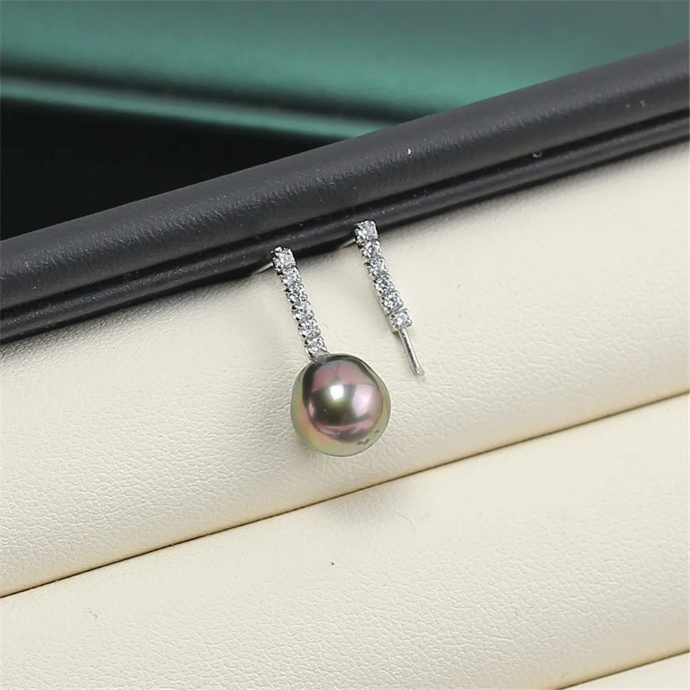 S925 Sterling Silver Pearl Earring Settings DIY Jewelry Making Supplies Blank Earring Posts for Handcrafted Accessories No Pearl