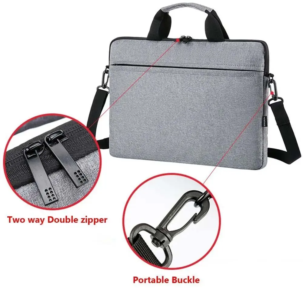 Bolsa para laptop, bolsa de armazenamento para notebook, oxford, à prova d\'água, bolsa de ombro para mulheres, homens, negócios, laptop, pasta, 2