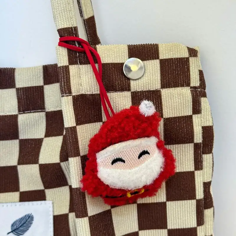Cartoon Plüsch Weihnachtsmann Schneemann Weihnachtsbaum Schlüsselanhänger Rucksack Anhänger Dekoration Weihnachten Party Geschenk